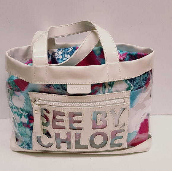 chloe clear bag
